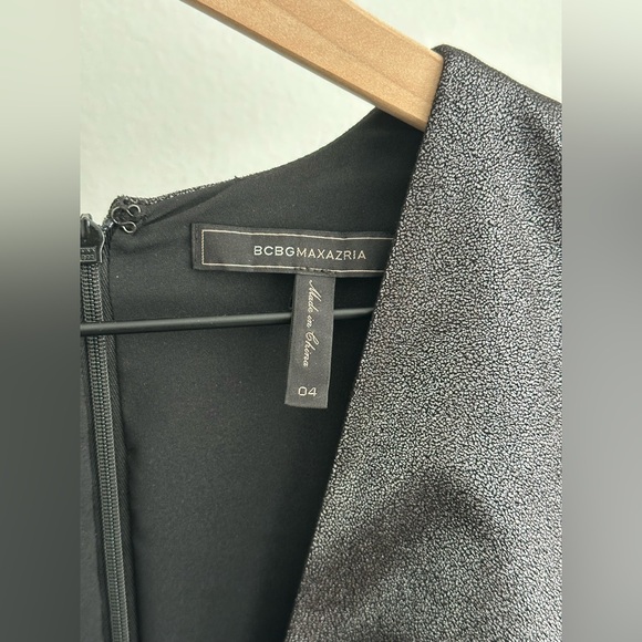 BCBGMAXAZRIA Metallic Faux Suede Mini Dress - Picture 6 of 7